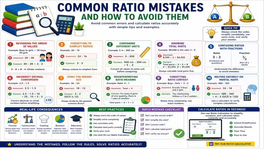 10 Common Ratio Mistakes and How to Avoid Them