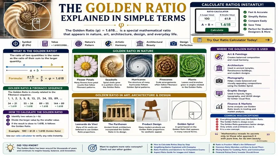 Golden Ratio Explained in Simple Terms