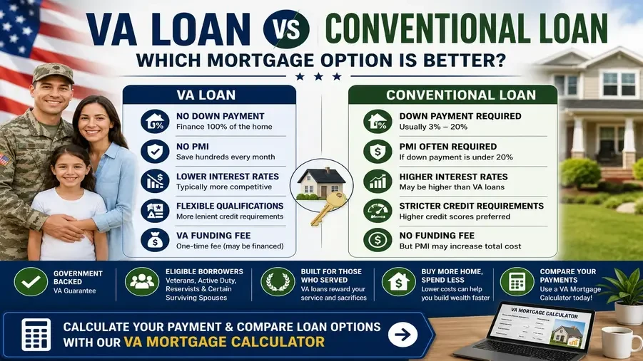 VA Loan vs Conventional Loan: Which Mortgage Option Is Better?