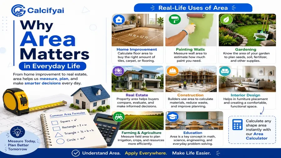 Why Area Matters in Everyday Life